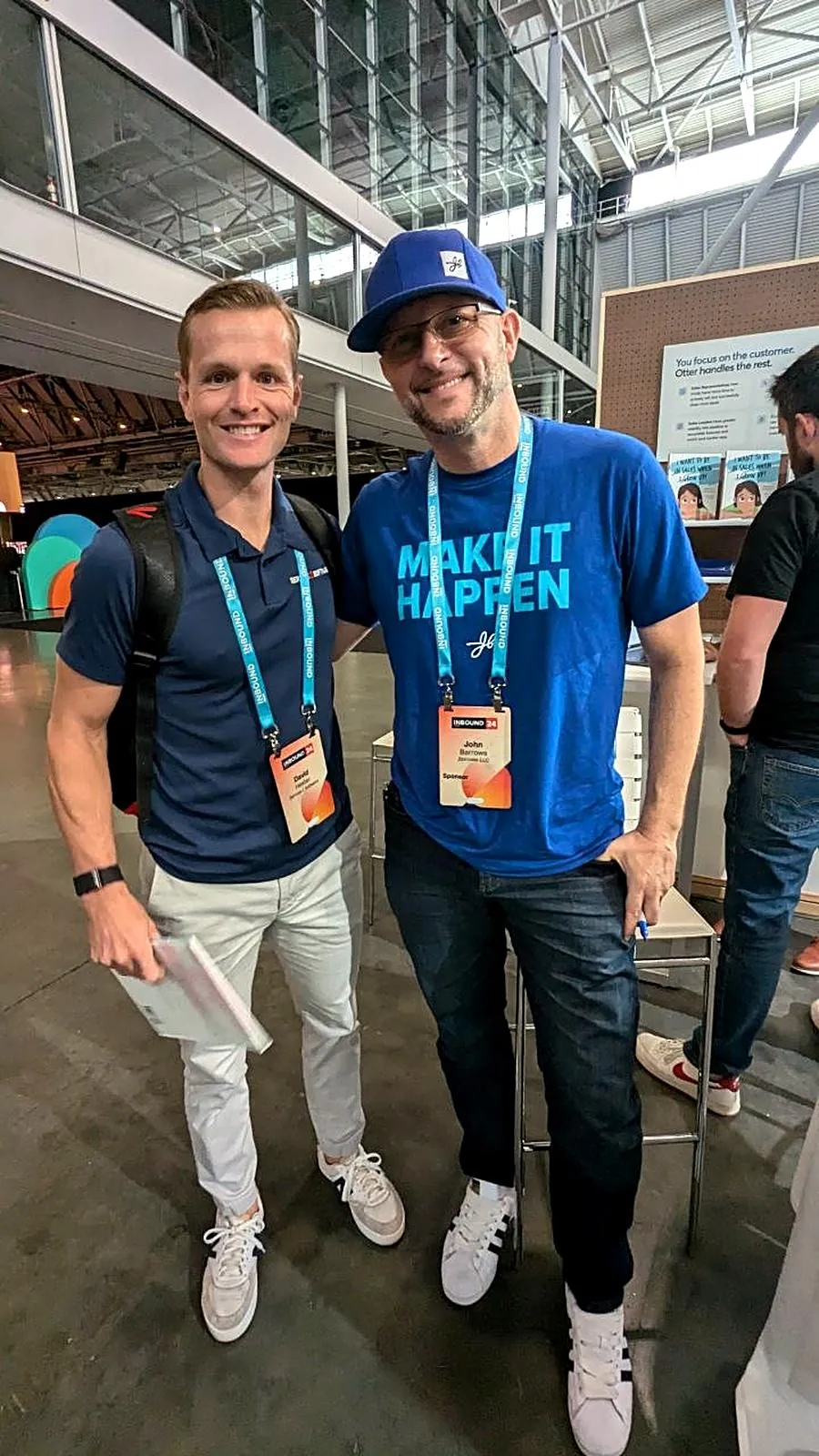 David Hester with John Barrows
